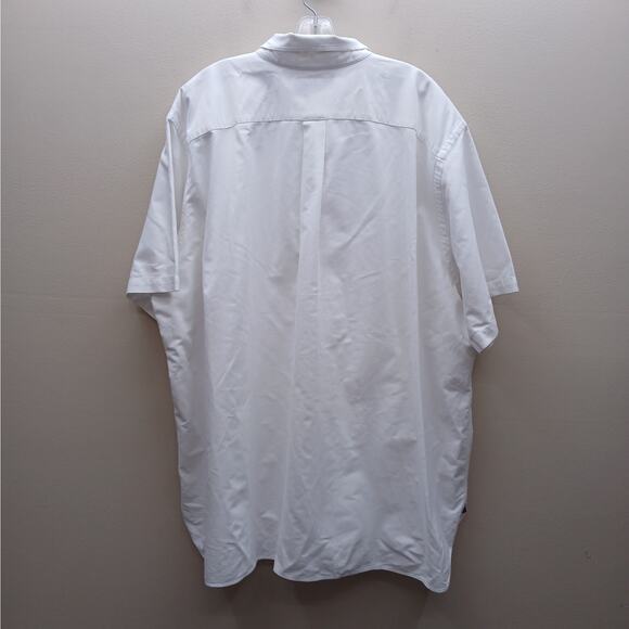 Ralph Lauren Short Sleeve Pony Logo Classic Fit Button Down Shirt White Size 2XB - Picture 6 of 8